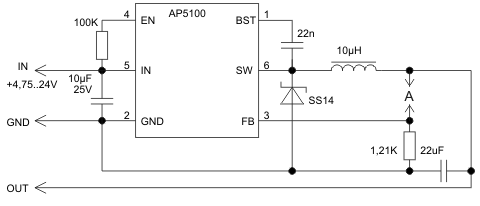 Схема стабилизатора напряжения SCV0042-ADJ