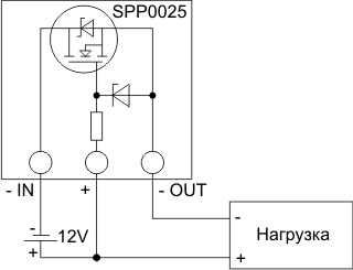 Схема включения SPP0025