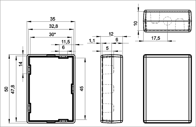 Размеры BOX-K-8-12