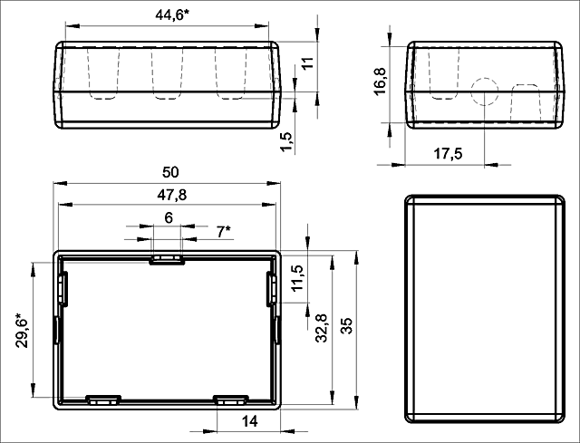 Размеры BOX-K-8-19