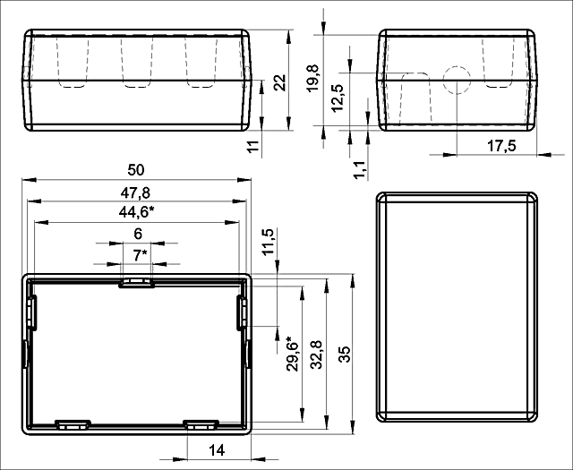 Размеры BOX-K-8-22