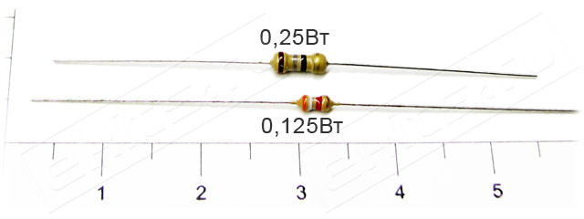 EK-RCF0125/5 - набор выводных резисторов CF 0.125 Вт десятки кОм