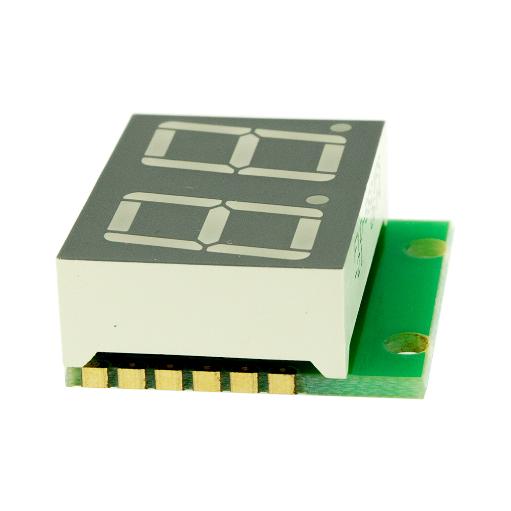 SHD0028R - Двухразрядный светодиодный семисегментный дисплей со сдвиговым регистром, красный