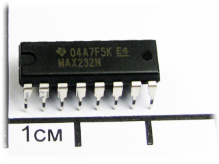 MAX232N, RS-232 трансивер +5V, 120 Кбит/с, DIP16