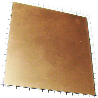 ОАФ1.5 / 150х165мм - Односторонний фольгированный алюминий 150х165x1.5 мм