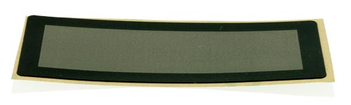 Лицевая панель пленочная черная FFS57x26B-49x18M - 57х26 мм, тонированное окно 49х18 мм