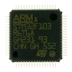 STM32F103R6T6A, LQFP-64, ARM 32-bit Cortex-M3 72MHz, Flash 32K, 10K SRAM