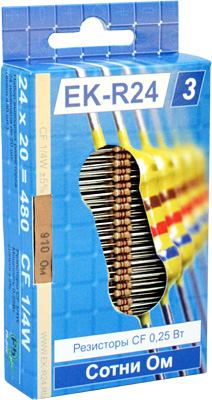 Наборы резисторов EK-R24/3, 10 шт. в гофротаре