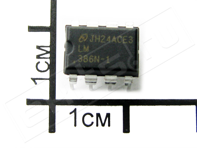LM386N-1, 1.25W Low Voltage Audio Power Amplifier, DIP-8