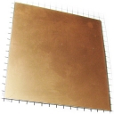 ОАФ1.5 / 150х165мм - Односторонний фольгированный алюминий 150х165x1.5 мм