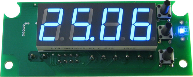 STH0024UB-v3 - цифровой встраиваемый термостат с выносным датчиком, голубой. Версия 3.0