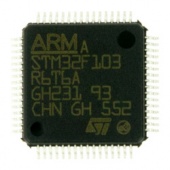 STM32F103R6T6A, LQFP-64, ARM 32-bit Cortex-M3 72MHz, Flash 32K, 10K SRAM