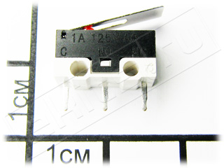 3-Pin Mini Micro Switch w/ Push Button