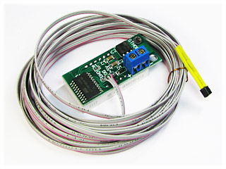 STH0014UW, встраиваемый цифровой термометр  с выносным датчиком, ультра-яркий белый индикатор.