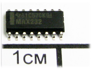 MAX232DR, RS-232 трансивер +5V, 120 Кбит/с, SOIC16