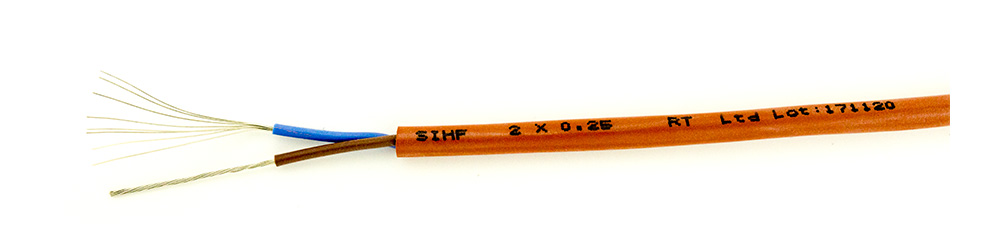 Термостойкий кабель SIHF (FG4OG4) 2x0.25, 1 м