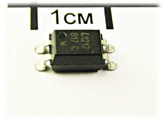 LTV-817CS, 1-канальный оптрон, выход 50 мА, SO-4