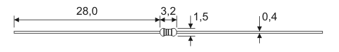 Размеры выводных резисторов 0,125 Вт