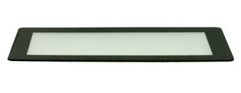 Лицевая панель плёночная черная FFS45x25B-37x17F - 45х25 мм, матовое окно 37х17 мм