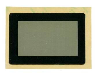 Лицевая панель плёночная чёрная FFS28x19B-21.7x13M - 28х19 мм, тонированное окно 21.7х13 мм