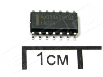 LM324D, SO-14, Low power quad operational amplifiers