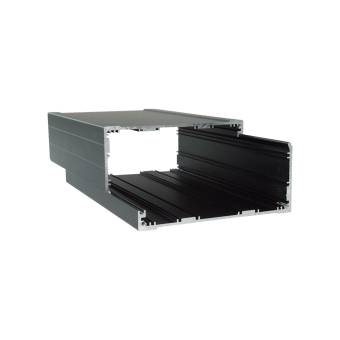 Корпус приборный алюминиевый анодированный черный PCBBOX-112x59x150-BK
