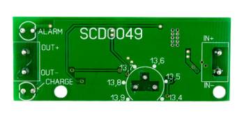 Контроллер заряда 12 В свинцового аккумулятора SCD0049-1.3A вид сзади