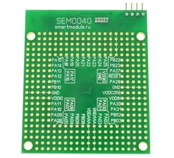 SEM0040-SAMD20G16 - отладочная плата Evolution light SAM с контроллером Atmel SAMD20G16