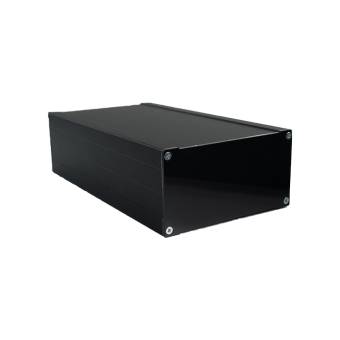 Корпус приборный алюминиевый анодированный черный PCBBOX-112x59x200-BK