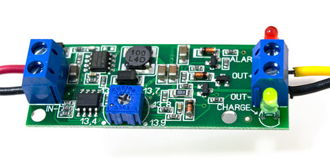 Контроллер заряда SCD0049, заряд аккумулятора